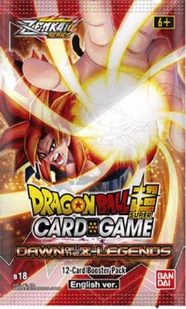 BANDAI Dragon Ball Super TCG Dawn of The Z-Legends Booster Pack (DBS-B18) – 10 Karten von BANDAI