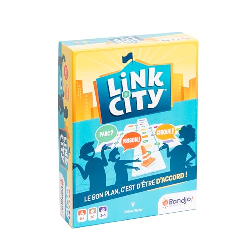 Bandjo Link City – Gesellschaftsspiel – Spiel zwischen Freunden – kooperatives Spiel – Ziegelspiel – ab 8 Jahren von Bandjo