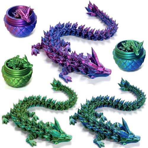 Bankeep 3D Gedrucktes Drachenei Geheimnisvolle Drachen Spielzeug Realistische Realistische Beweglicher Drachen Figuren Überraschung Easter Dracheneier Wohnkultur von Bankeep