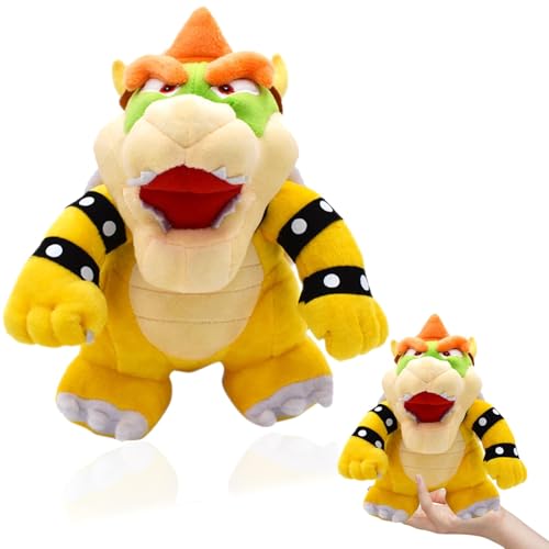 Bankeep Plüschtier, weiches Stofftier Spielzeug stehender Drache Koopa Bowser Plüschpuppe Plüsch, 25 cm (Yellow) von Bankeep