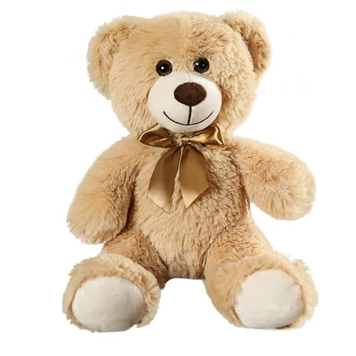 Teddy Bear Plüschtier Niedliches Stuffed Tier Spielzeug Kissen Puppe Geschenk für Kinder Jungen Mädchen Geburtstag Weihnachten Valentinstag (13,7 Zoll/35 cm, Braun) von Bankeep