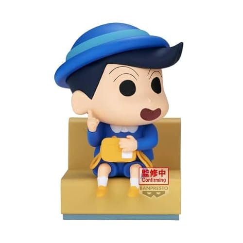 Banpresto BP29033P BP29033P, Sammelfigur Kazama-Kun Crayon Sinflan, Nakayoshi Memories Let's Go to Kindergarten mit Kazama-Kun, 9 cm, Mehrfarbig, optimal für Anime-Fans von Banpresto