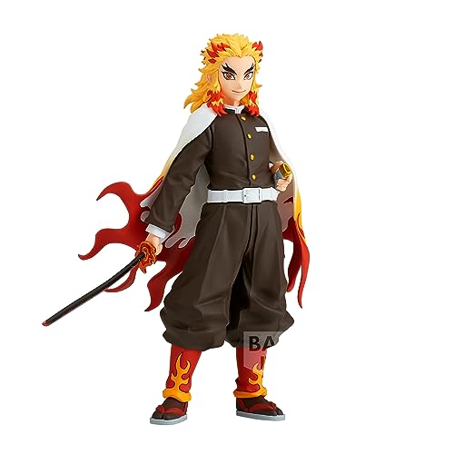 Banpresto BP88583P Kyojuro Rengoku Actionfigur, Demon Slayer: Kimetsu No Yaiba, Vol.43, 17 cm, Mehrfarbig von Banpresto