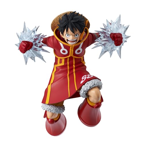 Banpresto One Piece Statue Monkey D Luffy Egghead Battle Record Collection - Multicolor - 14cm von Banpresto