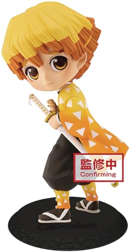 Banpresto Demon Slayer Kimetsu no Yaiba Q Posket Minifigur Zenitsu Agatsuma Ver. A 14 cm von Banpresto