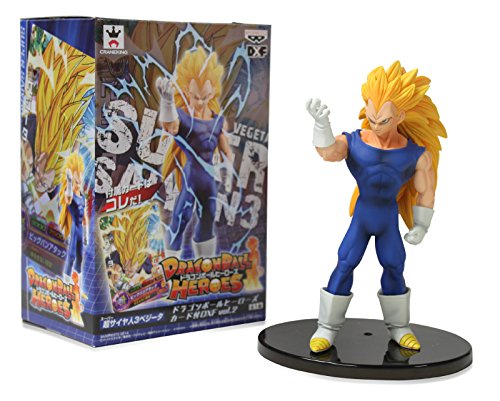 Banpresto Dragon Ball Heroes Figur mit Karte 15,2 cm Super Saiyan Vegeta Action Figur von Banpresto