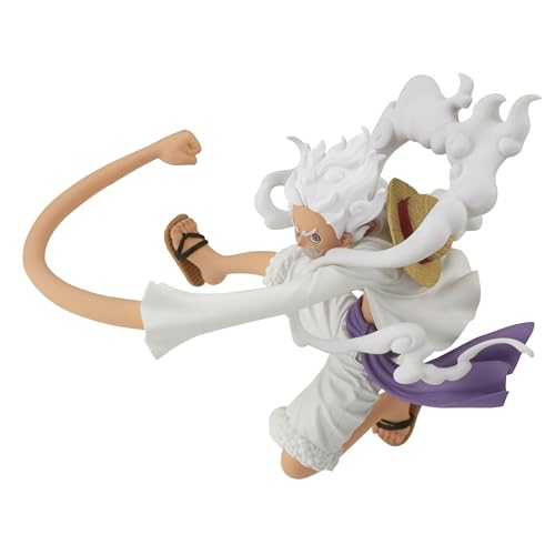 Banpresto Monkey D. Luffy Gear5 One Piece Actionfigur Battle Record Collection 13 cm BP88811P, Mehrfarbig von Banpresto