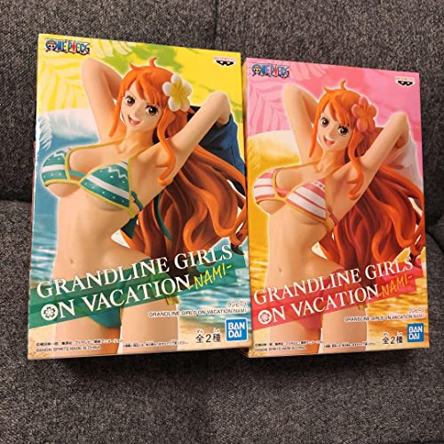 Banpresto One Piece Grandline M dchen On Urlaub Nami PVC-Figur, 20 cm, 2 St ck von Banpresto