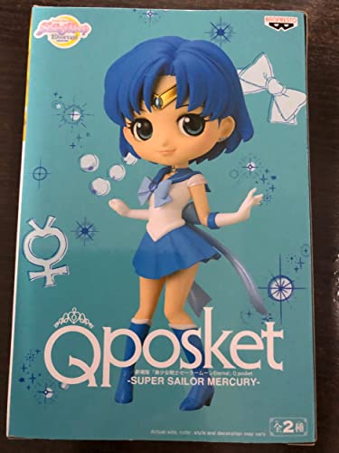 Banpresto Sailor Moon Eternal The Movie Q Posket Mini Figure Sailor Mercury Ver. A 14 cm von Banpresto