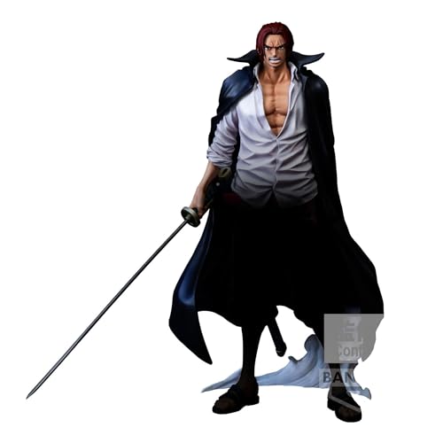 Banpresto Shanks One Piece Actionfigur, Premium (The Brush), 30 cm, BP89737P, Mehrfarbig, Sammelfigur, optimal für Anime-Fans von Banpresto