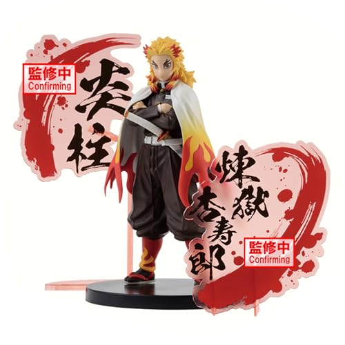 Banpresto Rengoku Kyojuro Statue Mit Rotem Acryl 17 cm von Banpresto