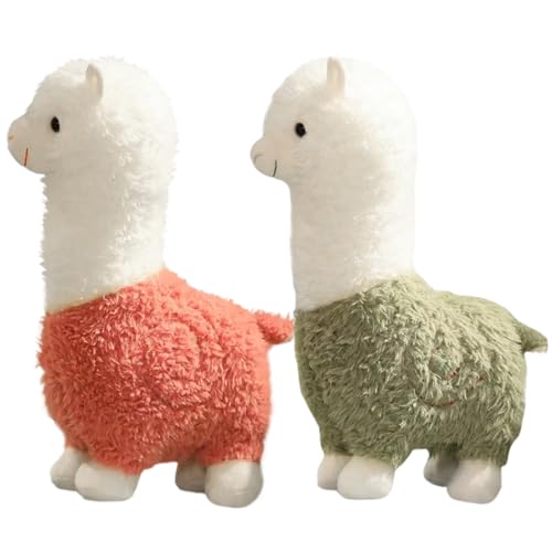 Alpaca Stoffed Animal 2PCs Entzückendes Lama -gefülltes Tier mit langem Hals -Baumwoll -Stoffkuschel Alpaca Plüsch für Wohnkultur, Kinderspielzeug, Alpaka -Stofftier, Alpaka 10 von Banziaju