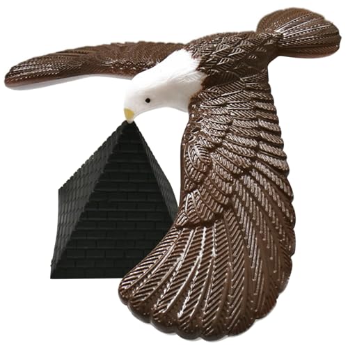 Balance Bird Balancing Bird für Kinder Süßes lebendiges Gleichgewicht Vogel entspannend ausbalancieren Eagle mit Pyramiden Basis Stressbekämpfung ausbalancieren Vogelspielzeug für Finger, balancier von Banziaju