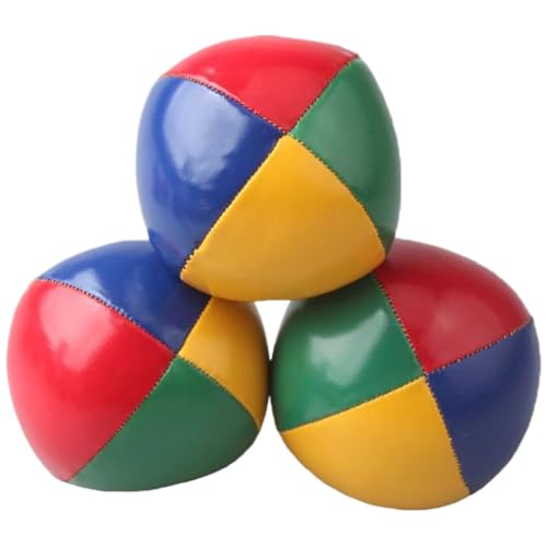 Banziaju 3pcs jonglieren Bälle, 2,2in Lernzirkusspielzeug Bunte Jonglierbälle für Anfänger und Fachkräfte, Jonglieren von Bällen für Kinder, Kinder, Erwachsene von Banziaju