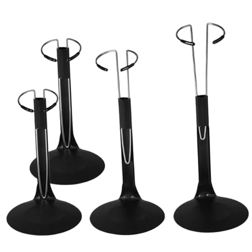 Banziaju Aktionsabbildung Ständer 4PCS Doll Stand, 1/6 Action-Figur-Stand, Einstellbarer C-Form-Puppenhalter-Stand, Metallpuppenanzeigestand für Taille bis 5,1-8,3 Puppen, Puppenhalter-Ständer von Banziaju