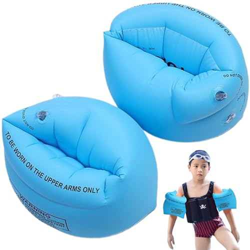 Banziaju Arm Floaties, 1 Paar aufblasbare Arm Floaties für Erwachsene und Kinder, Dicke PVC -Schwimmarmschwimmer mit Luftventil, tragbarer Pool Floaties Arm, Pool Floaties Arm von Banziaju