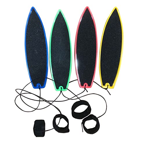 Banziaju Finger Surfboard, 4pcs Finger Surfboards Finger -Surfbrett mit Schnur für Kinder Teenager Erwachsene Surfboard Fingerboard, Finger -Surfbrett für Autofenster (blau+gelb+rot+grün) von Banziaju