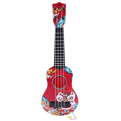 Banziaju Kinder Ukelele Kinder Ukulele Chinesischer Stil 17inch 4-Saiten Kinder Ukelele für anfänger einstellbare ergonomische frühe pädagogische Kinder Musicalspielzeug, Muster von Banziaju