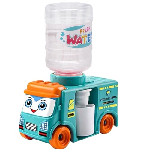 Banziaju Kinder Wasserspender süßes Mini Wassermaschinen Spielzeugauto Muster Mini Wasserspender Mini -Getränkespender Model Trep Play Toy für Kinder, Blau, Wasserspender für Kinder von Banziaju