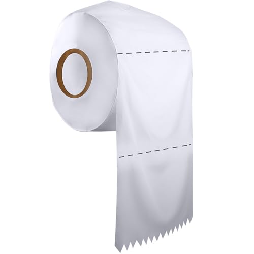 Banziaju Lustiges Toilettenpapierkostüm, atmungsaktives Rollpapierkostüm Halloween Toilettengewebe Cosplay -Kostüm für Männer Frauen von Banziaju