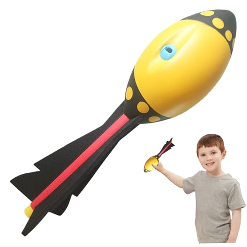 Banziaju Rocketball, Spielzeug pu Foam Aerodynamic Rocketball werfen Spielzeug für Langstrecken wirft Geschenke im Freien im Freien für Kinder Sportspielzeug, Style 1, Spielzeug werfen von Banziaju