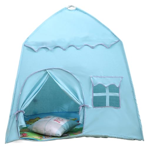 Banziaju Teepee Zelt für Kinder, Kinder Spielen Zelt Teeee Zelt für Kinder 53x41x49 '' Prinzessin Castle Kids Tipe Waschbeamte Tipi Zeltspiel Haus für Kinder Mädchen, Style 1, Kinder Tipee Tipee von Banziaju