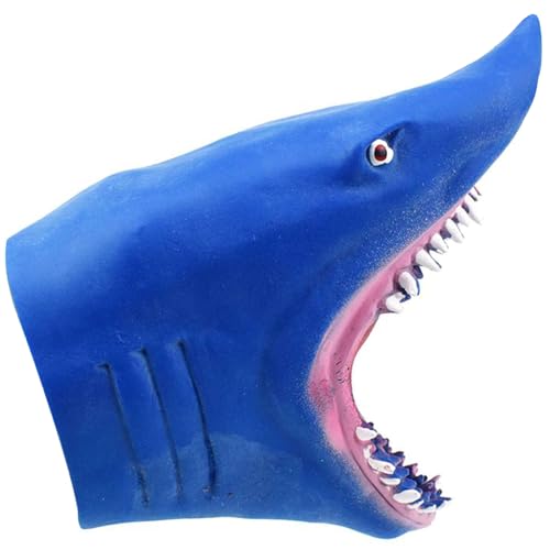 Blue Shark Puppet, realistische Hai -Handpuppen, Tierhandpuppen mit scharfen Zähnen für Kinder und Erwachsene, weich von Banziaju