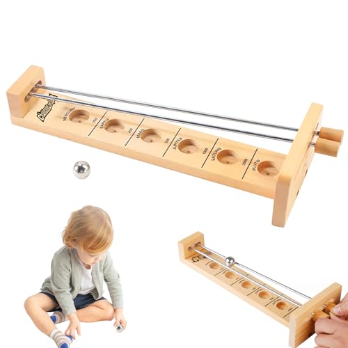 Catch The Moon Game, fangen Sie das Mondspiel mit 11,8 Zoll lustigem Holzspiel mit Metal Ball und Rods Balancing Development Tabletop Games für Kinder Erwachsene, Barspiele von Banziaju