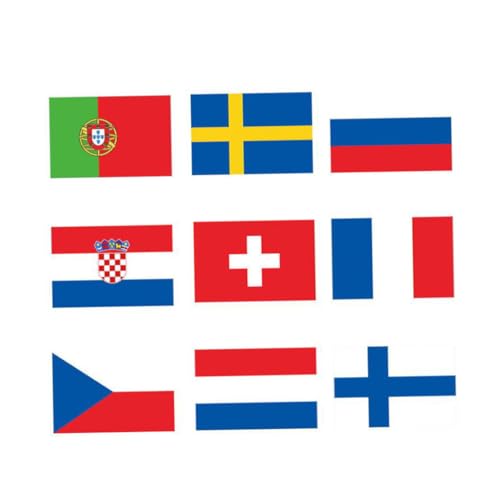 Flaggen Banner 24 Country Flags Banner 2021 Europäische Fußballmeisterschaft Bunting Hanging Decor von Banziaju