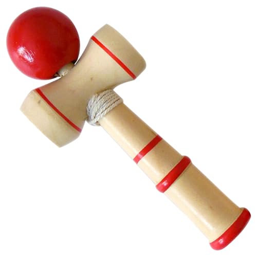 Kendama, 5,3x2,2 Zoll Holz Kendama Spielzeug, leicht zu spielen klassisches japanisches Spielzeug Kendama Übungskörperkoordination und -kontrolle, Spielzeug für Anfänger und Profi, Kendama Toy, jap von Banziaju