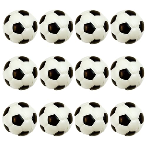 Squeeze Bälle für Handtherapie Squeeze Ball für Kinder 12pcs Fußballmuster Stress Ball 2 Zoll Handtherapie Ball Resilient Stress Entbindung pu Squeeze Spielzeug für Heimschule von Banziaju