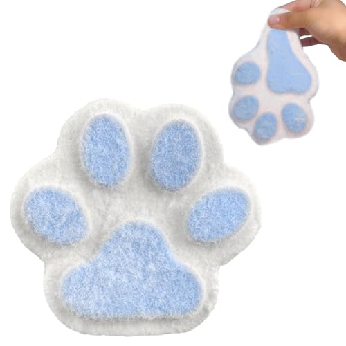 Squish -Kugeln Squeeze Ball Cat Cat Paw Squish Kugeln Großer Stressball Safer Silikon -Sensorikkugeln mit stresslokaler Spannung Spielzeug für Erwachsene Kinder, blaues Weiß, Squeeze -Spielzeug 5 von Banziaju