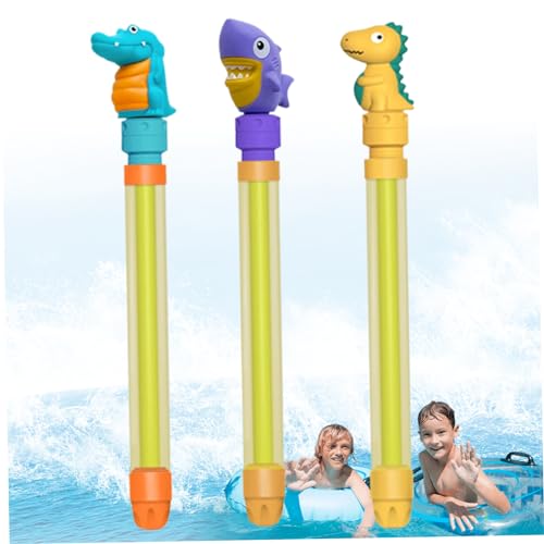 Wasserschützen für Kinder, 3PCS/Set Wassersprunger Langwasserpistole für Kinder mit tierischem Griff Sommerstrand Wasserschützen für Geschenk im Freien, zufällige Farbe, Wasserpistolen für Kinder 1 von Banziaju