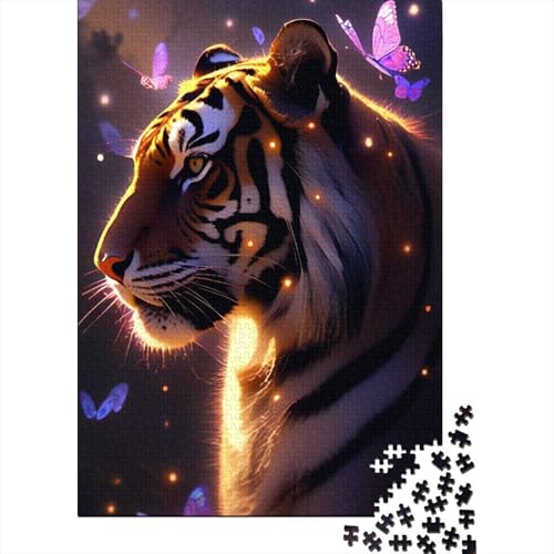 1000-teiliges Anime-Tiger-Puzzle für Erwachsene, schwieriges Puzzle für Erwachsene, Familienspaß, Puzzle 1000 Teile (75 x 50 cm) von BaoFFF