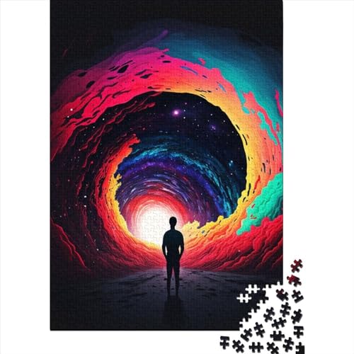 1000-teiliges Puzzle, Bunte Straßenpuzzles für Holzbrettpuzzles, Erwachsene, Geburtstagsgeschenke, 1000 Teile (75 x 50 cm) von BaoFFF