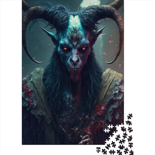 1000-teiliges Puzzle „Dark Lord“541, kreatives quadratisches Puzzle für Erwachsene und Holzpuzzle, Spielzeug, Denkspiel, 1000 Teile (75 x 50 cm) von BaoFFF