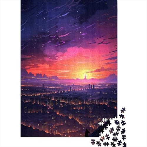 1000-teiliges Puzzle „Wunderschöner Sonnenuntergang“ für Erwachsene und Teenager, Geschenke für Heiligabend, 1000 Teile (75 x 50 cm) von BaoFFF