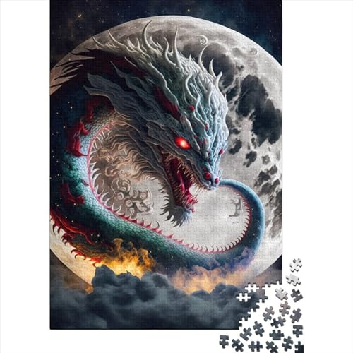 1000-teiliges Puzzle für Erwachsene, Dragon5, quadratisches Puzzle für Erwachsene, Holzpuzzle, Puzzle, praktisches Spiel, 1000 Teile (75 x 50 cm) von BaoFFF