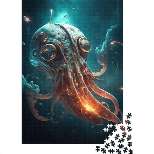 1000-teiliges Puzzle für Erwachsene, Space Squids2, kreatives Puzzle für Erwachsene und Puzzle-Lernspiel für Erwachsene, 1000 Teile (75 x 50 cm) von BaoFFF