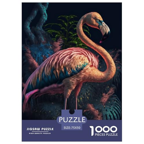 1000-teiliges Puzzle mit Tierkunst und Vögeln für Erwachsene, Holzpuzzle, Puzzle, 1000 Stück (75 x 50 cm) von BaoFFF