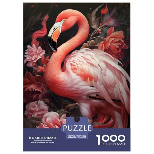 1000-teiliges Puzzle mit Tierkunst und Vögeln für Erwachsene, Holzpuzzle, Puzzle, 1000 Stück (75 x 50 cm) von BaoFFF