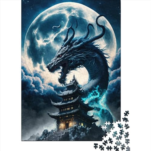 300-teiliges Puzzle „Brave Dragon“, Puzzles für Holzpuzzles, Lernspiel für Erwachsene, 300 Teile (40 x 28 cm) von BaoFFF