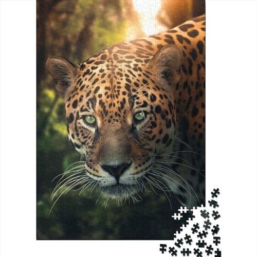 300-teiliges Puzzle „Der Amazonas-Leopard“ – Puzzle für Erwachsene, Holzpuzzle, Heimdekoration, Geburtstagsgeschenk, 300 Teile (40 x 28 cm) von BaoFFF