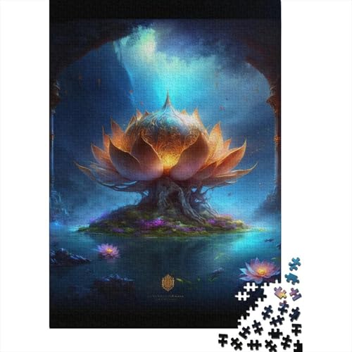 300-teiliges Puzzle „Galaxy Fantasy Lotus“, Puzzle für Erwachsene, ab 14 Jahren, 300 Teile (40 x 28 cm) von BaoFFF