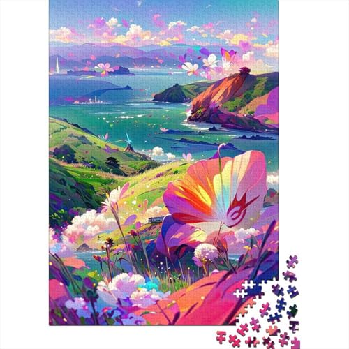 300-teiliges Puzzle „Morgenspaziergang“, kreatives quadratisches Puzzle für Erwachsene und Holzpuzzle, Spielzeug, Denkspiel, 300 Teile (40 x 28 cm) von BaoFFF