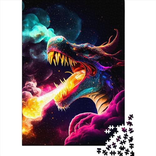 300-teiliges Puzzle für Erwachsene, Dragon995, kreatives Puzzle für Erwachsene und Puzzle-Lernspiel für Erwachsene, 300 Teile (40 x 28 cm) von BaoFFF