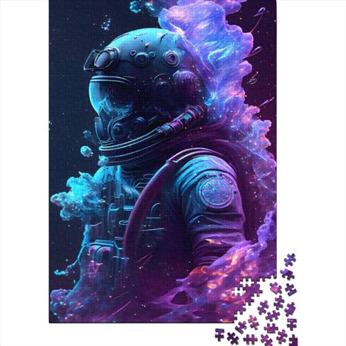 300-teiliges Puzzle für Erwachsene, Galactic Diver, quadratische Puzzles für Erwachsene und Holzbrettpuzzles, Lernspiel, Herausforderungsspielzeug, 300 Teile (40 x 28 cm) von BaoFFF