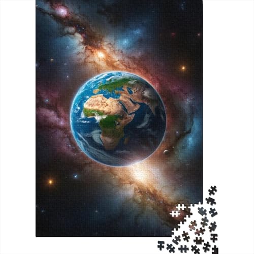 300-teiliges Puzzle für Erwachsene, Galaxie, Fantasieplanet, Holzpuzzle für Erwachsene, Lernspiel, Herausforderungsspielzeug, 300 Stück (40 x 28 cm) von BaoFFF