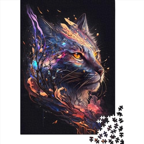 300-teiliges Puzzle für Erwachsene, Lynx5545, quadratische Puzzles für Erwachsene und Holzbrettpuzzles, Lernpuzzle, Familienspiel, 300 Teile (40 x 28 cm) von BaoFFF