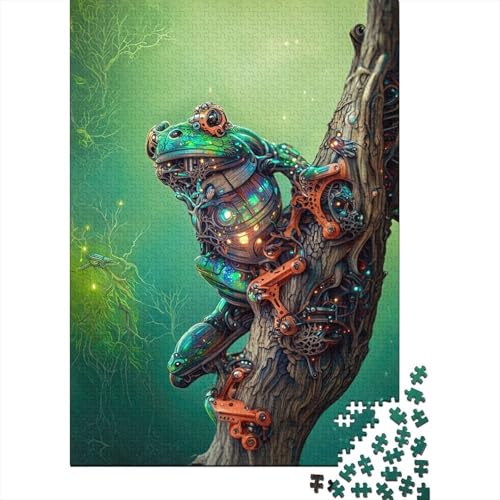 300-teiliges Puzzle für Erwachsene mit Eisengriff-Frosch, Holzpuzzle, Puzzle für Erwachsene, Puzzle für Erwachsene, Lernspiel, Herausforderungsspielzeug, 300 Stück (40 x 28 cm) von BaoFFF